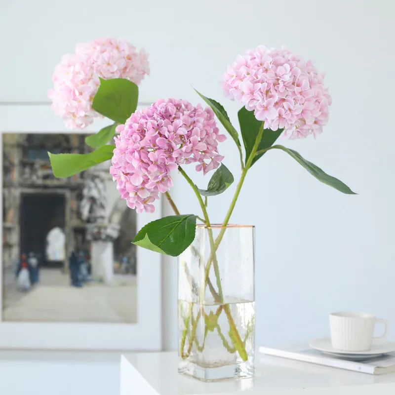 58Cm Silk Artificial Flowers Hydrangea Bouquet 