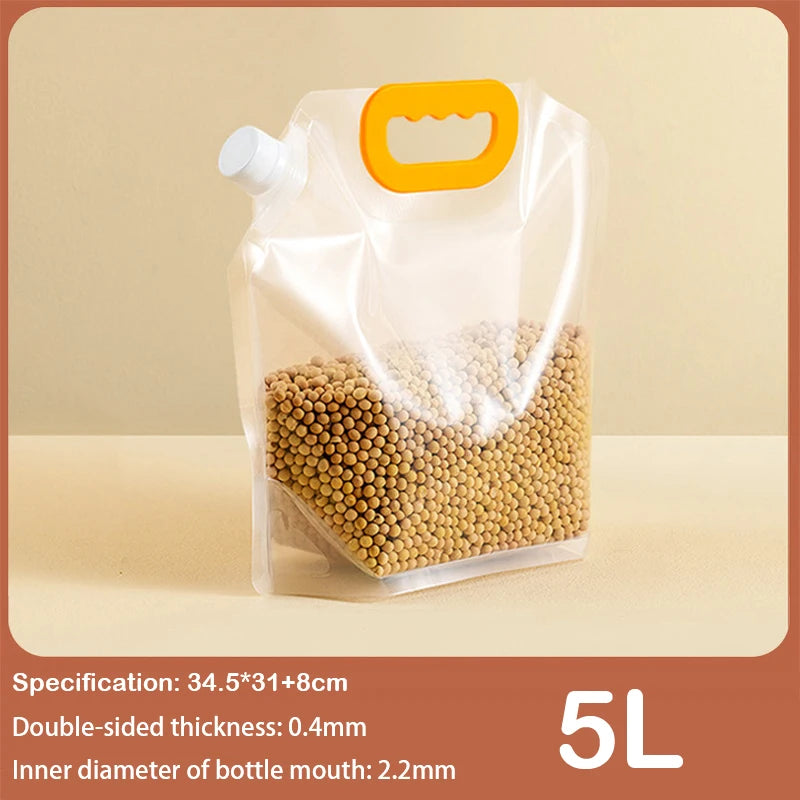 Grain Storage Bag Portable Insect Proof Fresh Keeping Bag 