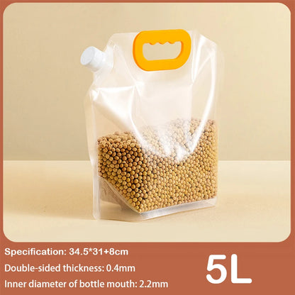 Grain Storage Bag Portable Insect Proof Fresh Keeping Bag 