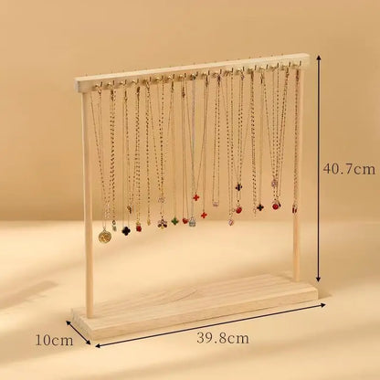 Jewelry Organizer Display Wood Stand