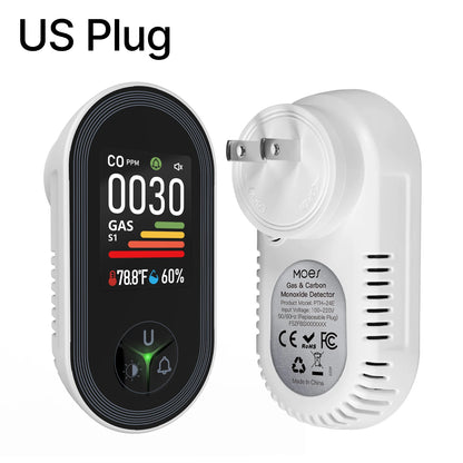 All-in-One Home Safety Alarm – CO, Gas, Temp & Humidity