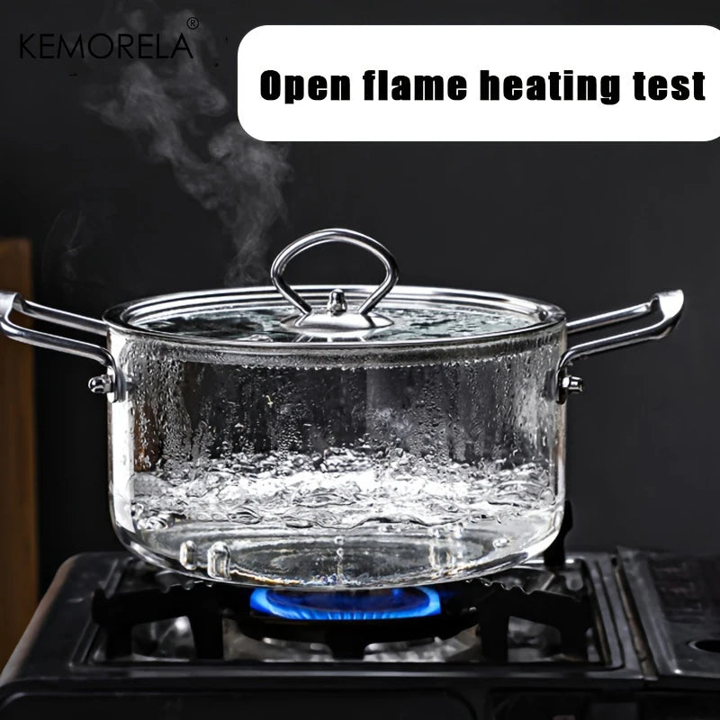 1PCS Glass Cooking Pot 2.5L/3.5L 