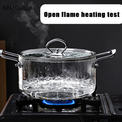 1PCS Glass Cooking Pot 2.5L/3.5L 