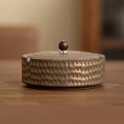 Ceramic Ashtray with Lid Home Office