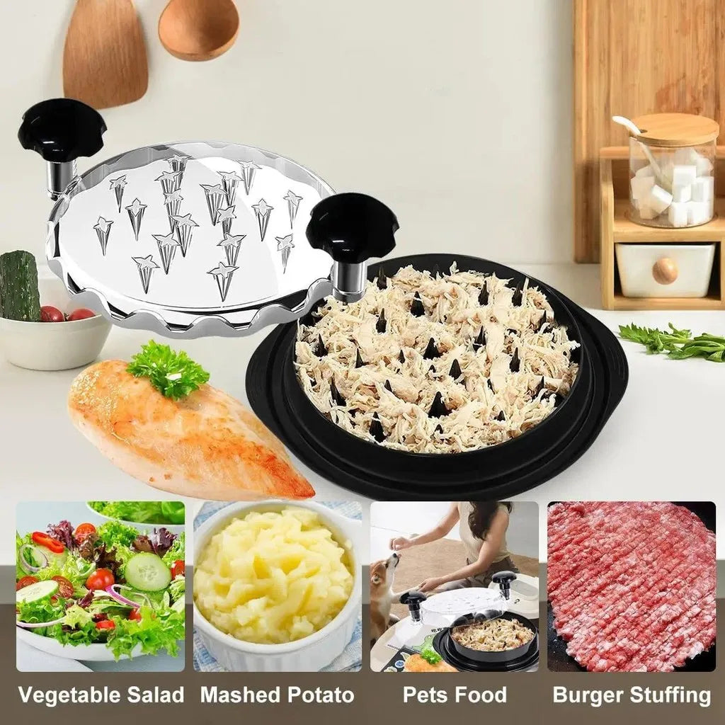 Upgraded Chicken Shredder with Transparent Cover Kitchen Tools