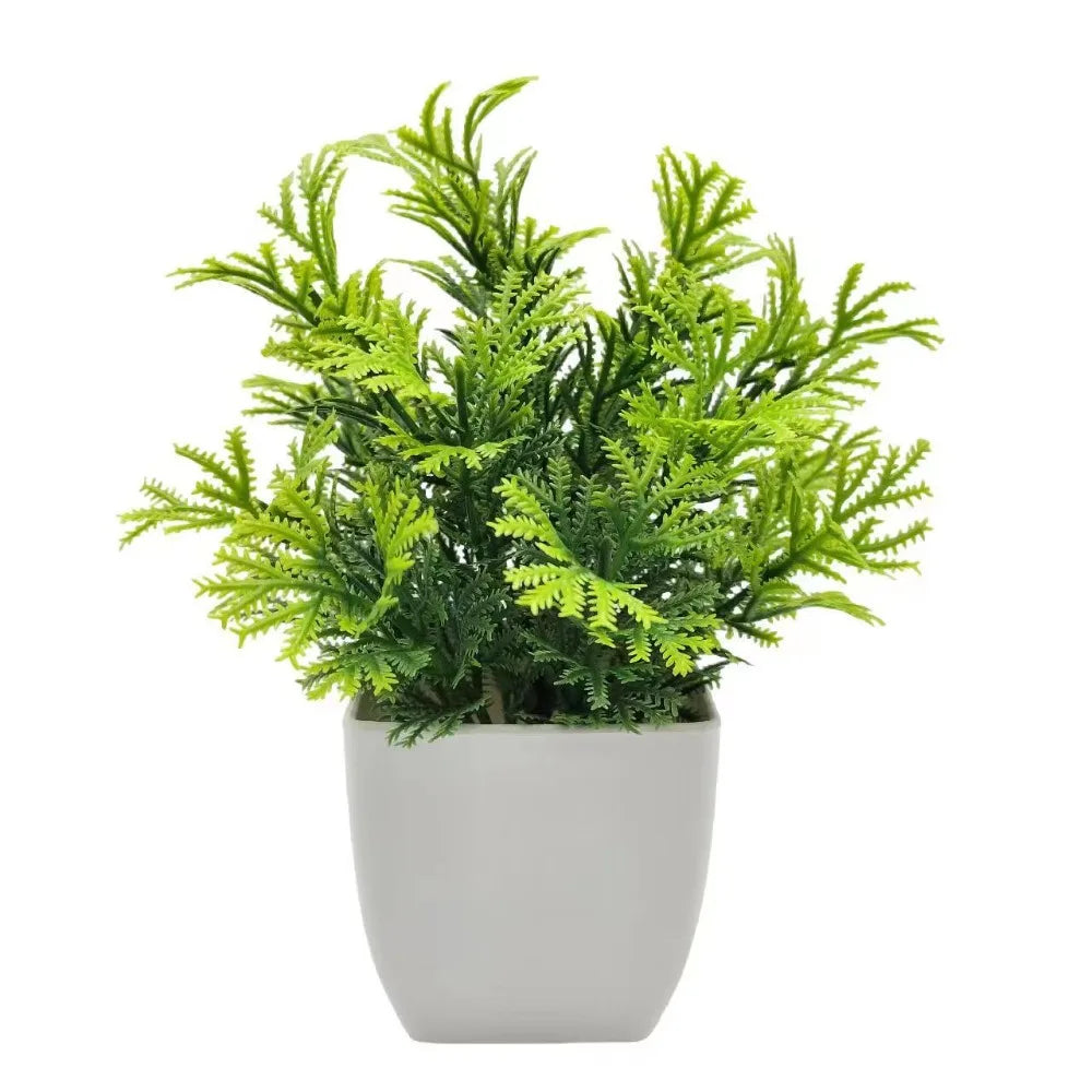 New Mini New Fake Potted Flowers Bonsai Table Decor Artificial Flower False Plants Potted Ornaments Home Garden Decor