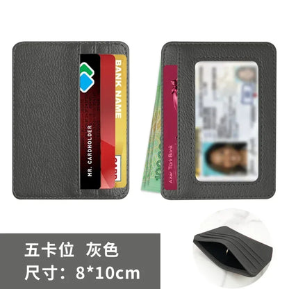 Small ID Card Case 5 Card Slots Cardholder