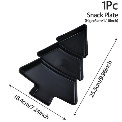 Christmas Tree Fruit Plate Happy New Year 2026