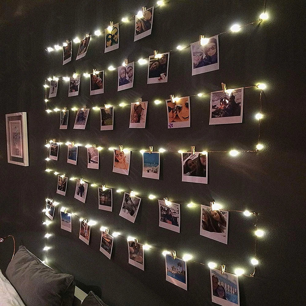 LED String Lights Photo Clip