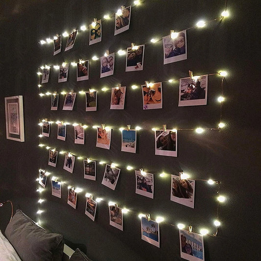 LED String Lights Photo Clip
