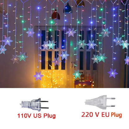 3.2M Christmas Snowflakes LED String Lights Decoration