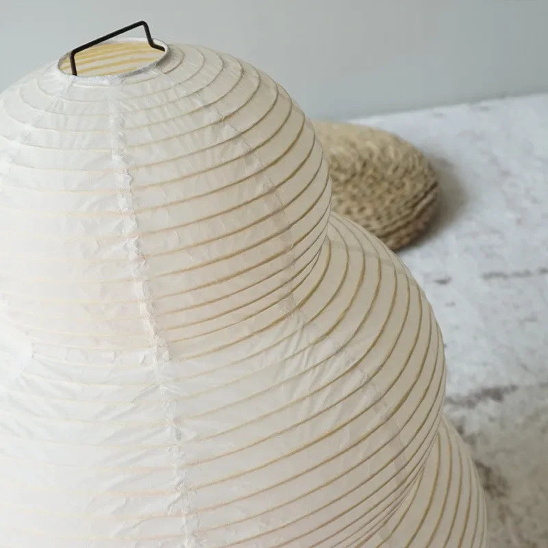 Japanese Design White Rice Paper Decorative Desk Floor Lamp