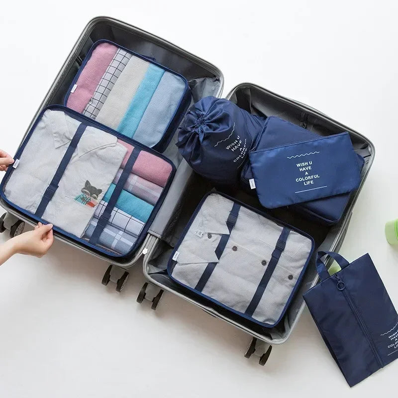 7-Piece Set Travel Bag Organizer 