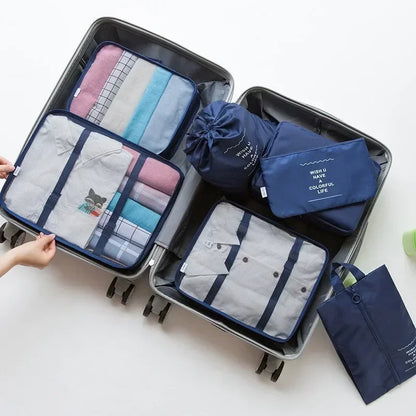 7-Piece Set Travel Bag Organizer 