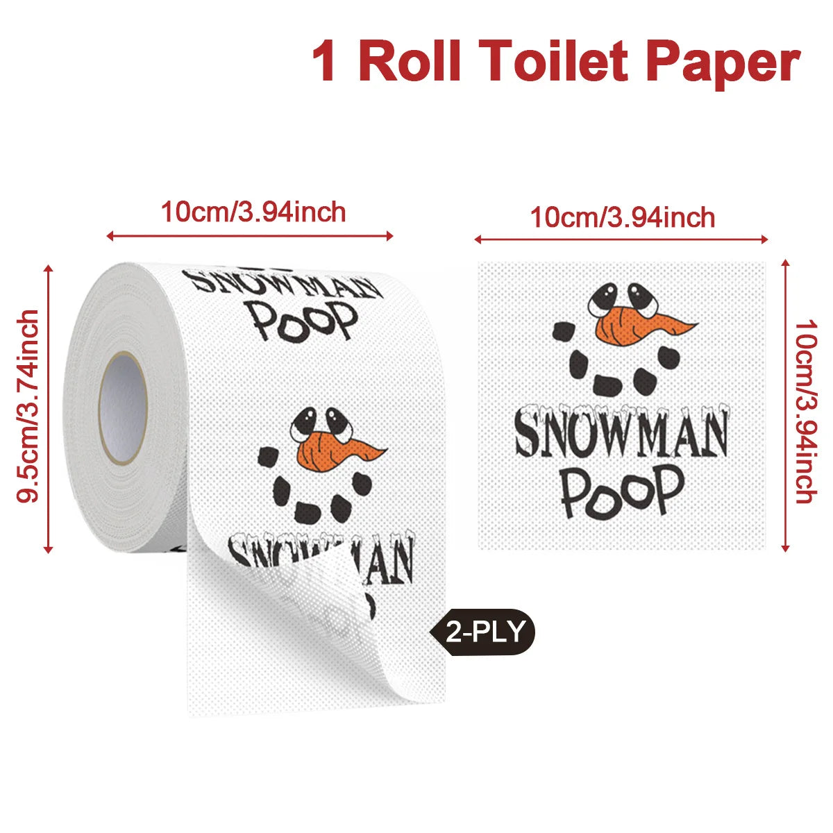Christmas Toilet Roll Paper Happy 2026 New Year 