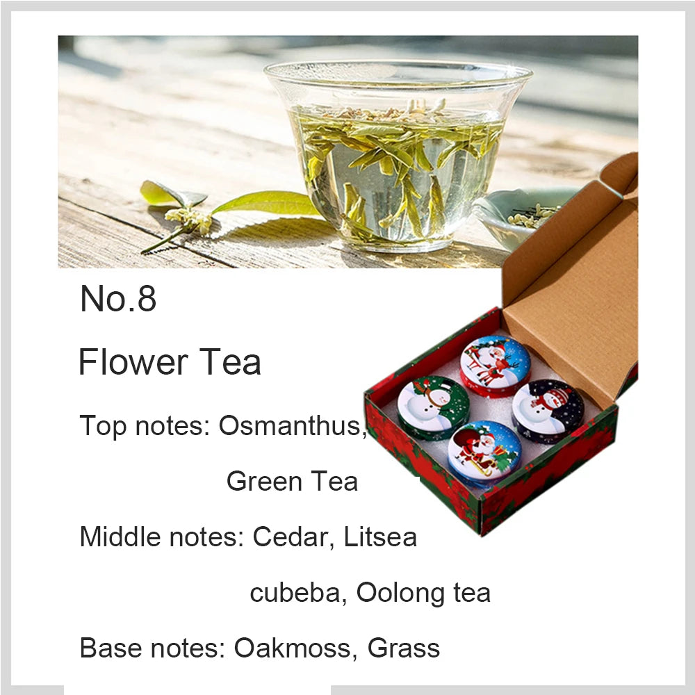 4Pcs Scented Christmas Candles Fragrance