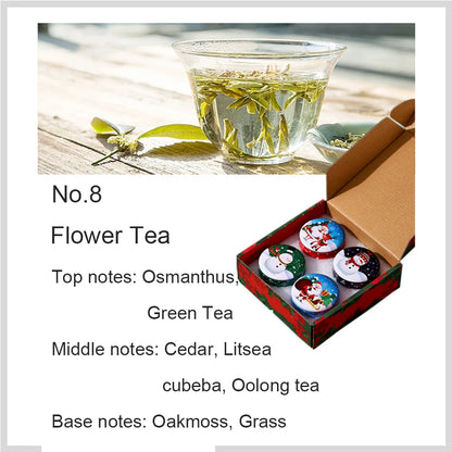 4Pcs Scented Christmas Candles Fragrance