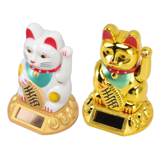 Chinese Lucky Cat Decoration Statue Figurine for Home Car Decoration 