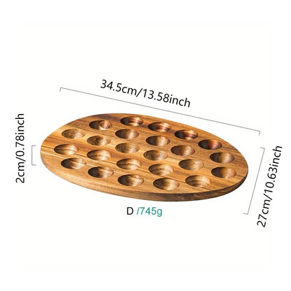 KEMORELA 1PCS Modern Wooden Egg Storage Box 