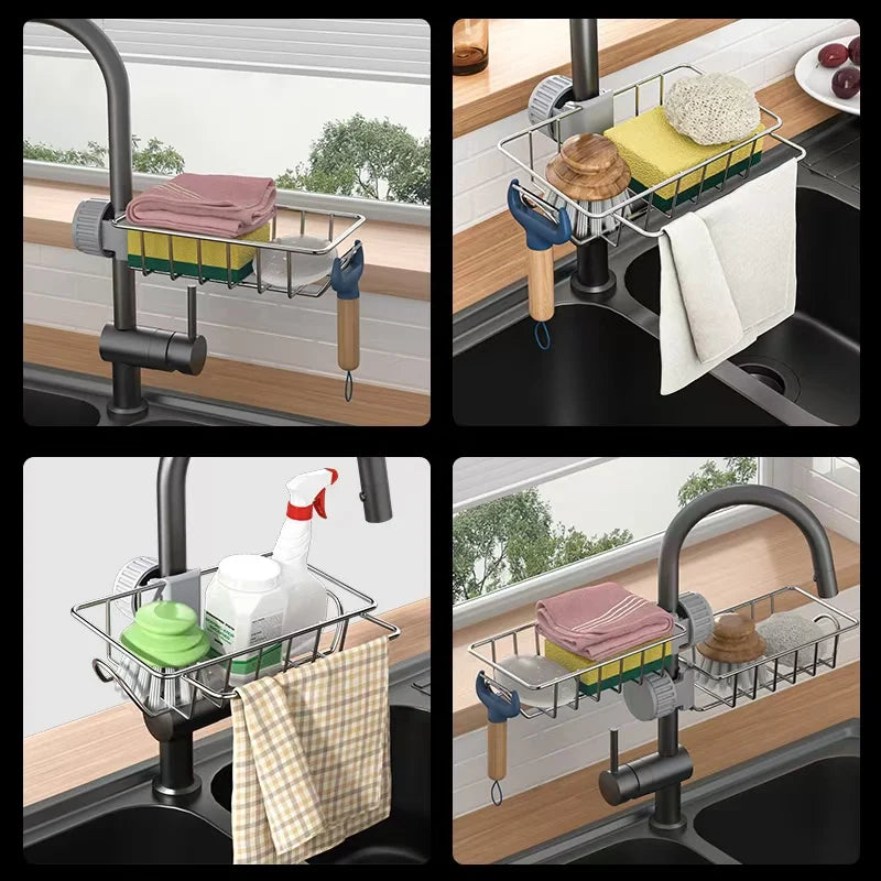 Faucet Hanging Type Drainage Rack for Kitchen Bathroom Sink  
