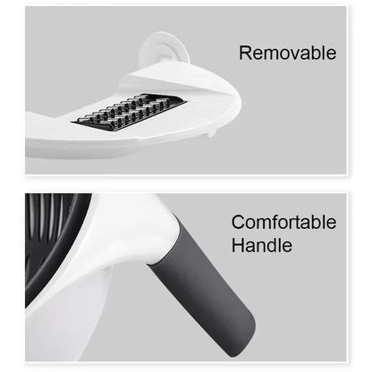 2025 Newest Multifunctional 9 in 1 Vegetable Slicer Cutter Chopper Fruit Strainer Basket Spiralizer Grater Food Peeler