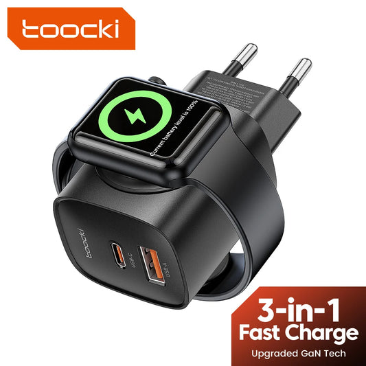 Toocki® 3 in 1 Fast Charging Station 