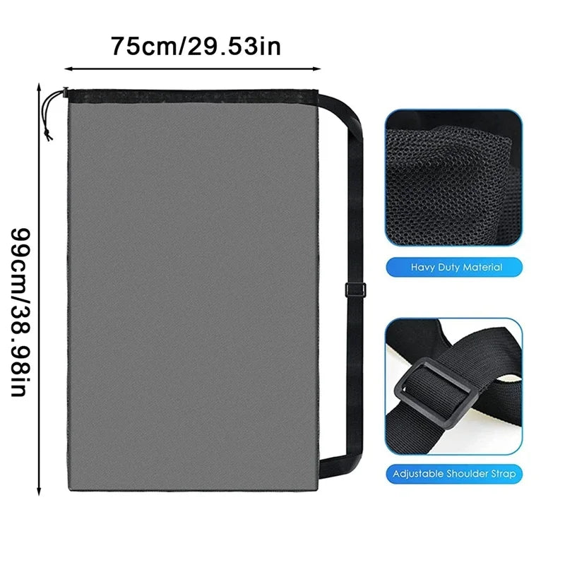 Mesh Soccer Ball Bag Extra Large Basketball Storage Bag with Zipper 
