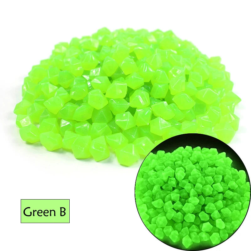 50/100/200Pcs Luminous Stones Outdoor Yard Decorations