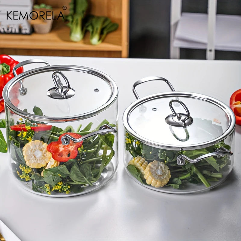 1PCS Glass Cooking Pot 2.5L/3.5L 