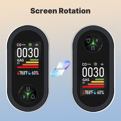 All-in-One Home Safety Alarm – CO, Gas, Temp & Humidity