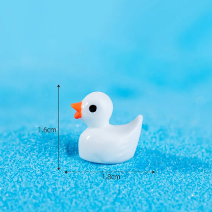 Mini Resin Ducks – Tiny Yellow Duck Figurines for DIY Crafts & Fairy Gardens