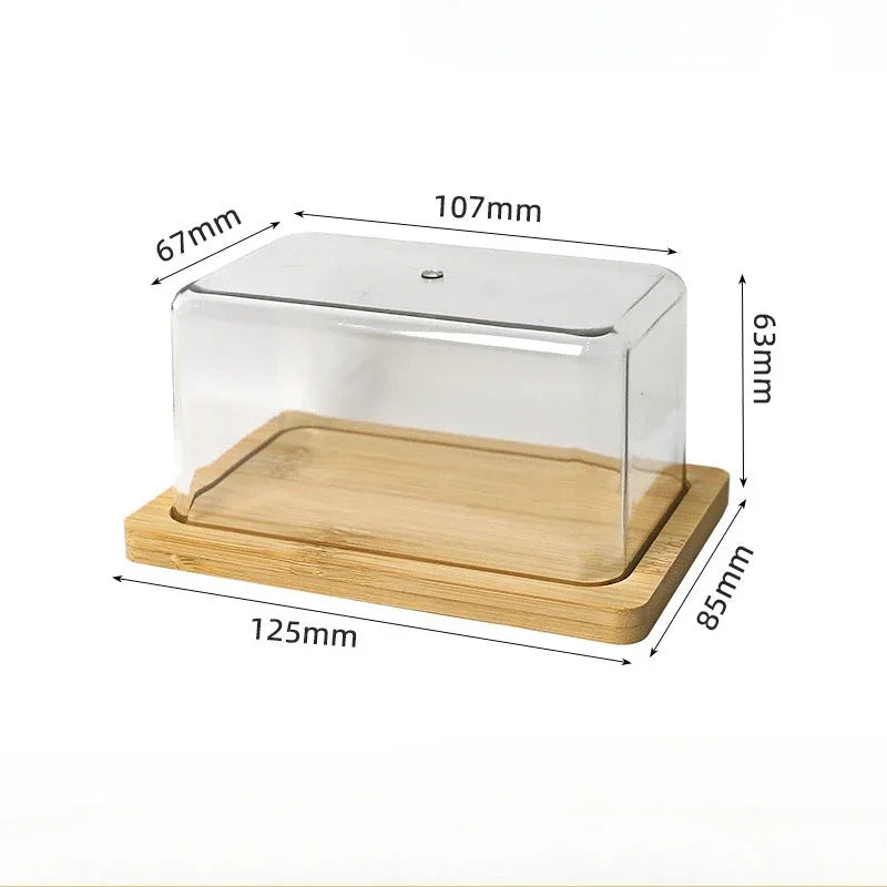 Nordic Butter  Bamboo Countertop Box 
