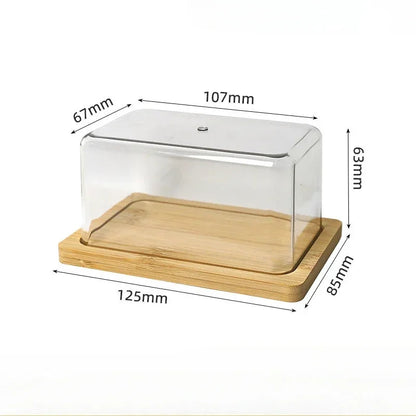 Nordic Butter  Bamboo Countertop Box 