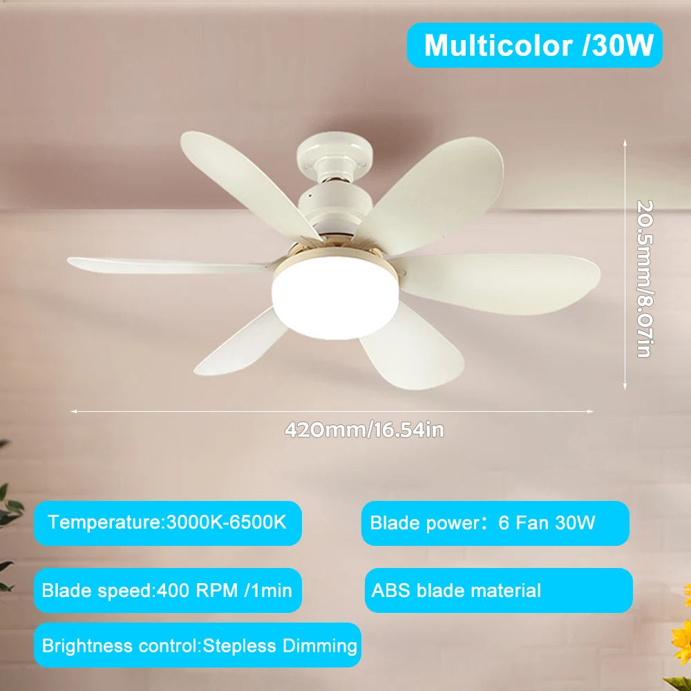 NEWSTYLE® Quiet Breeze LED Fan Light Wireless Remote 