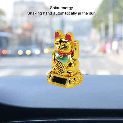 Chinese Lucky Cat Decoration Statue Figurine for Home Car Decoration 