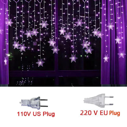 3.2M Christmas Snowflakes LED String Lights Decoration