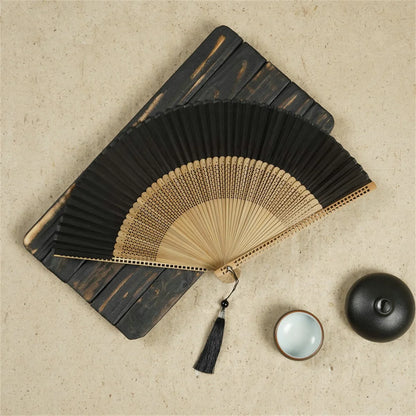 New Bamboo Folding Fan Chinese Style Gift Home Decor
