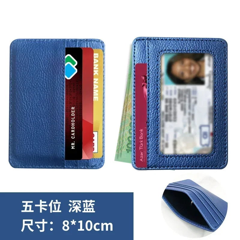 Small ID Card Case 5 Card Slots Cardholder