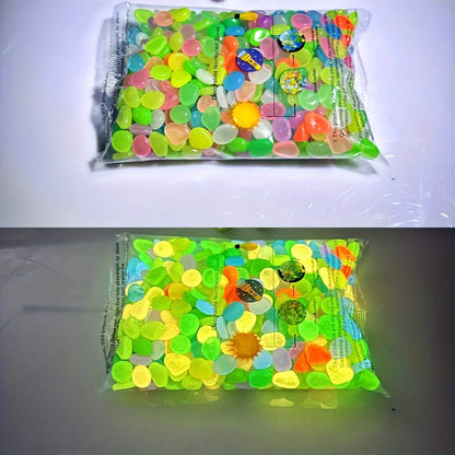100Pcs Luminous Garden Stones 