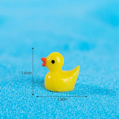 Mini Resin Ducks – Tiny Yellow Duck Figurines for DIY Crafts & Fairy Gardens