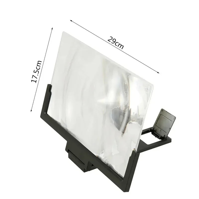 VIKEFON® 12/14In Mobile Phone Screen Amplifier 3D Magnifying Glass Stand 