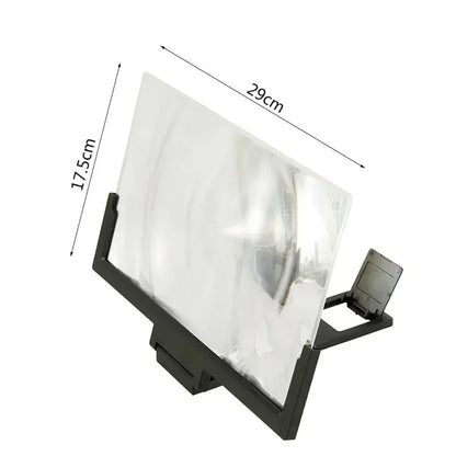 VIKEFON® 12/14In Mobile Phone Screen Amplifier 3D Magnifying Glass Stand 