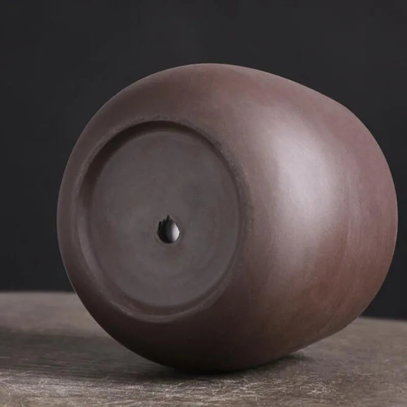 Chinese Style Purple Clay Flower Pot Home Garden Decor
