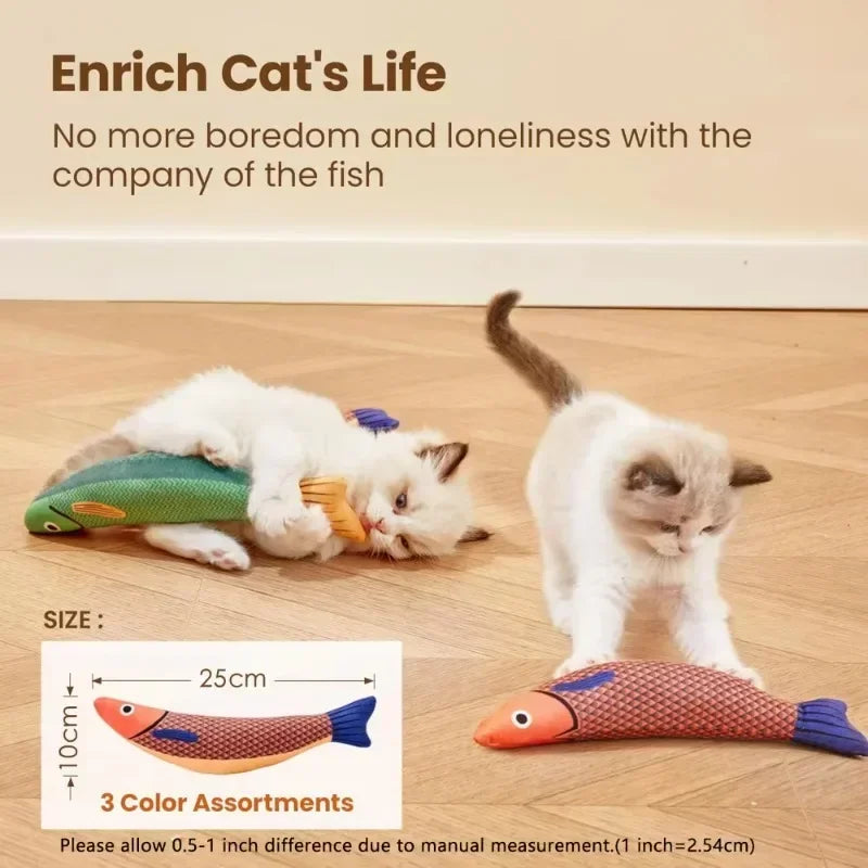 Cat Catnip Fish Toy for Interactive Plush Soft Toys