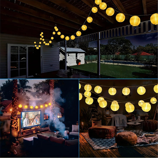 Solar Lantern String Lights 