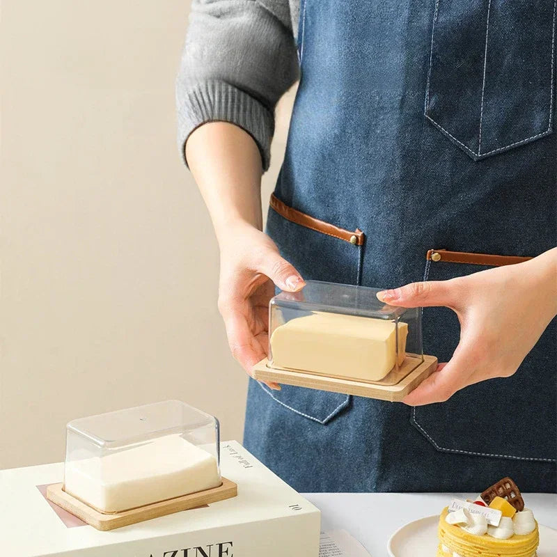 Nordic Butter  Bamboo Countertop Box 