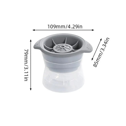 Bar Whiskey round Ice Cube Maker 2Pcs 