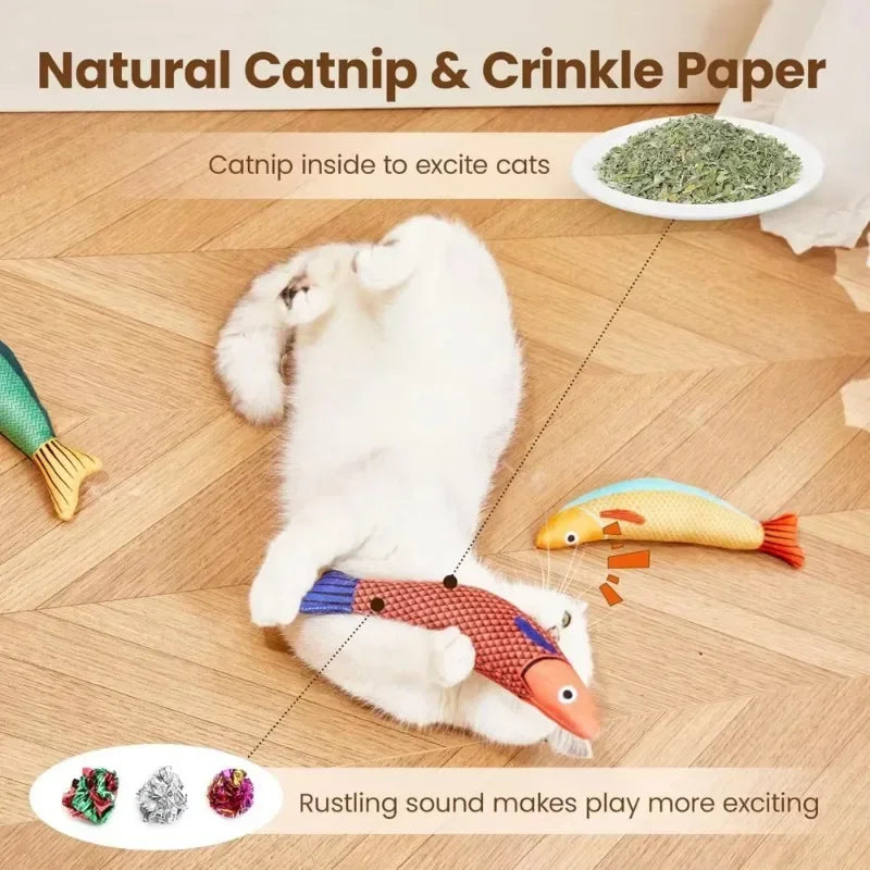 Cat Catnip Fish Toy for Interactive Plush Soft Toys