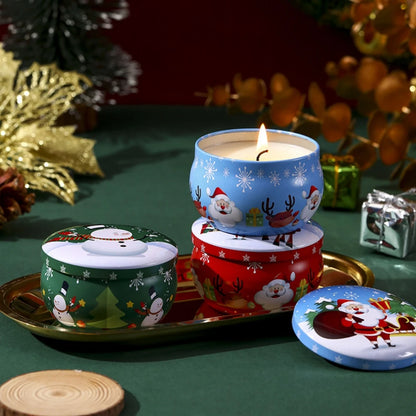 4Pcs Scented Christmas Candles Fragrance