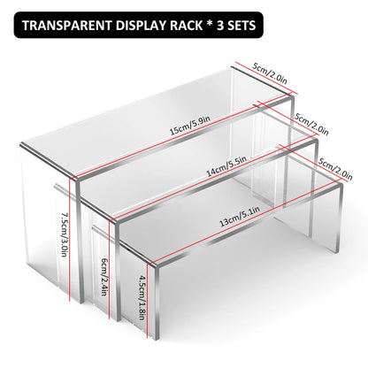 3/6/9Pcs Acrylic Display Stand 